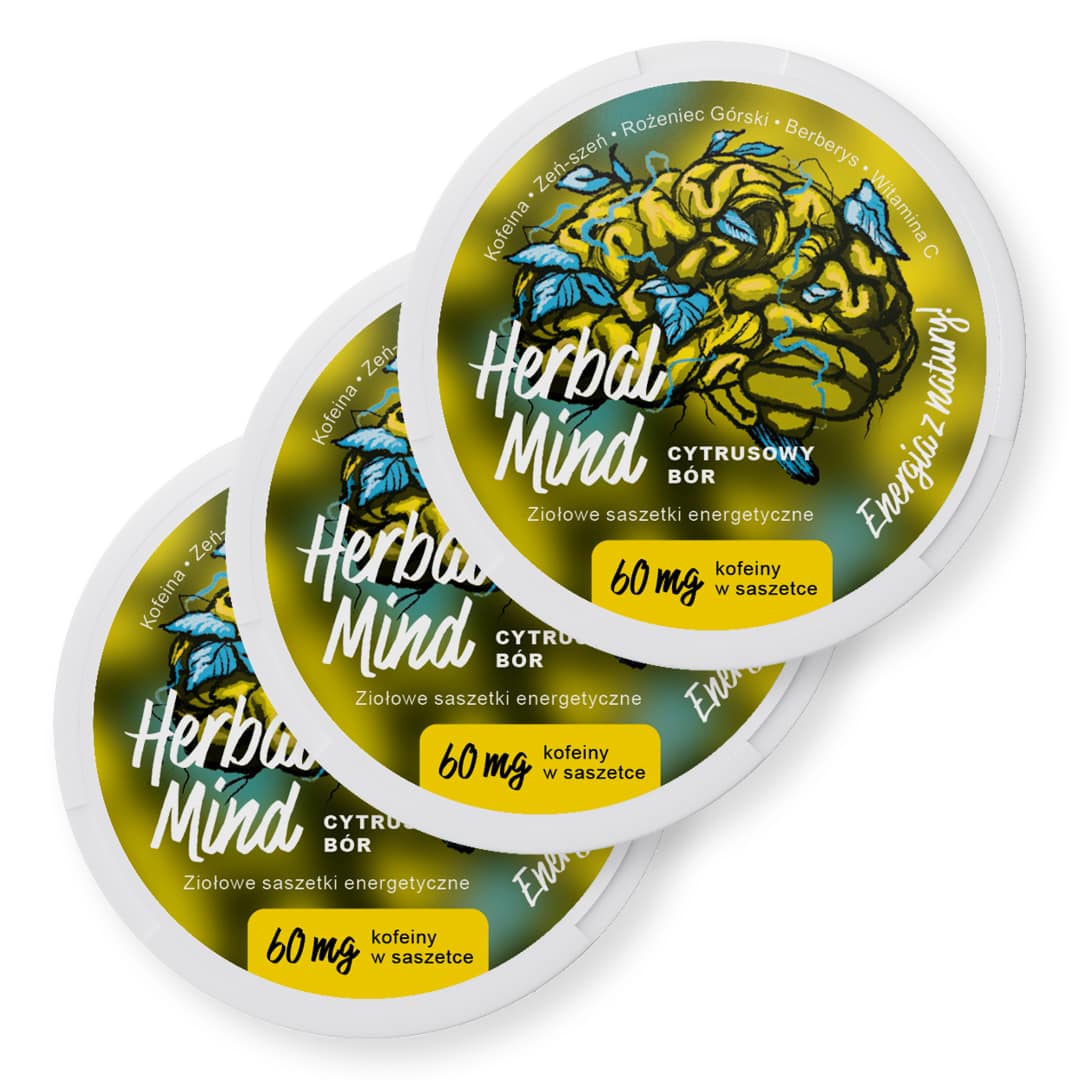 Saszetki energetyczne, HerbalMind Cytrusowy Bór