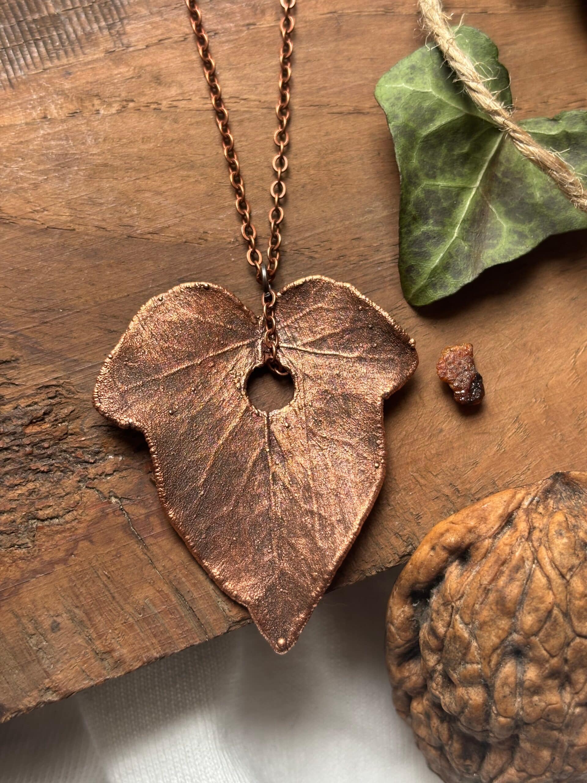 elektroformowanie miedzi, boho, talizman - zdjecie główne