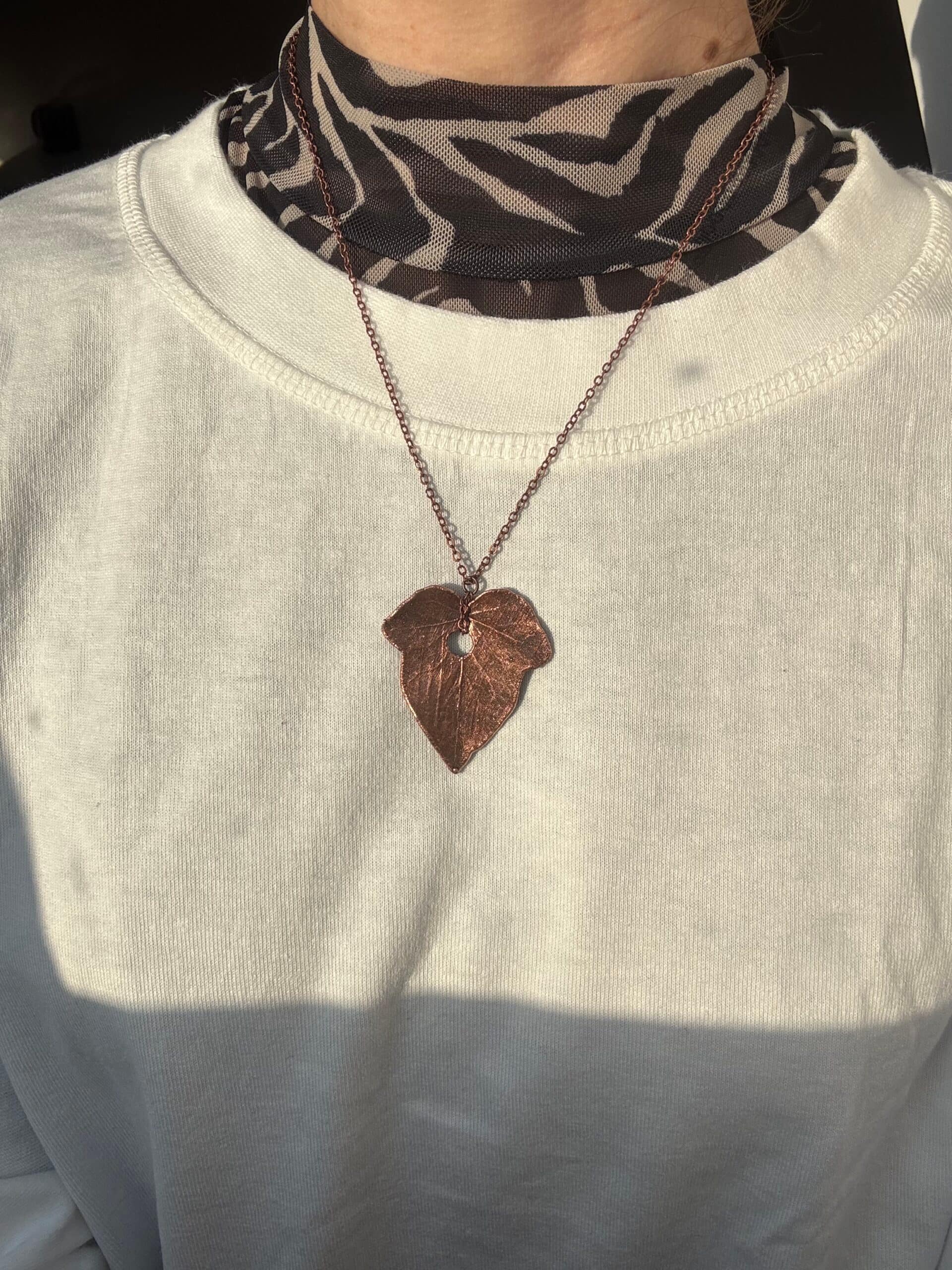 elektroformowanie miedzi, boho, talizman - zdjecie trzecie