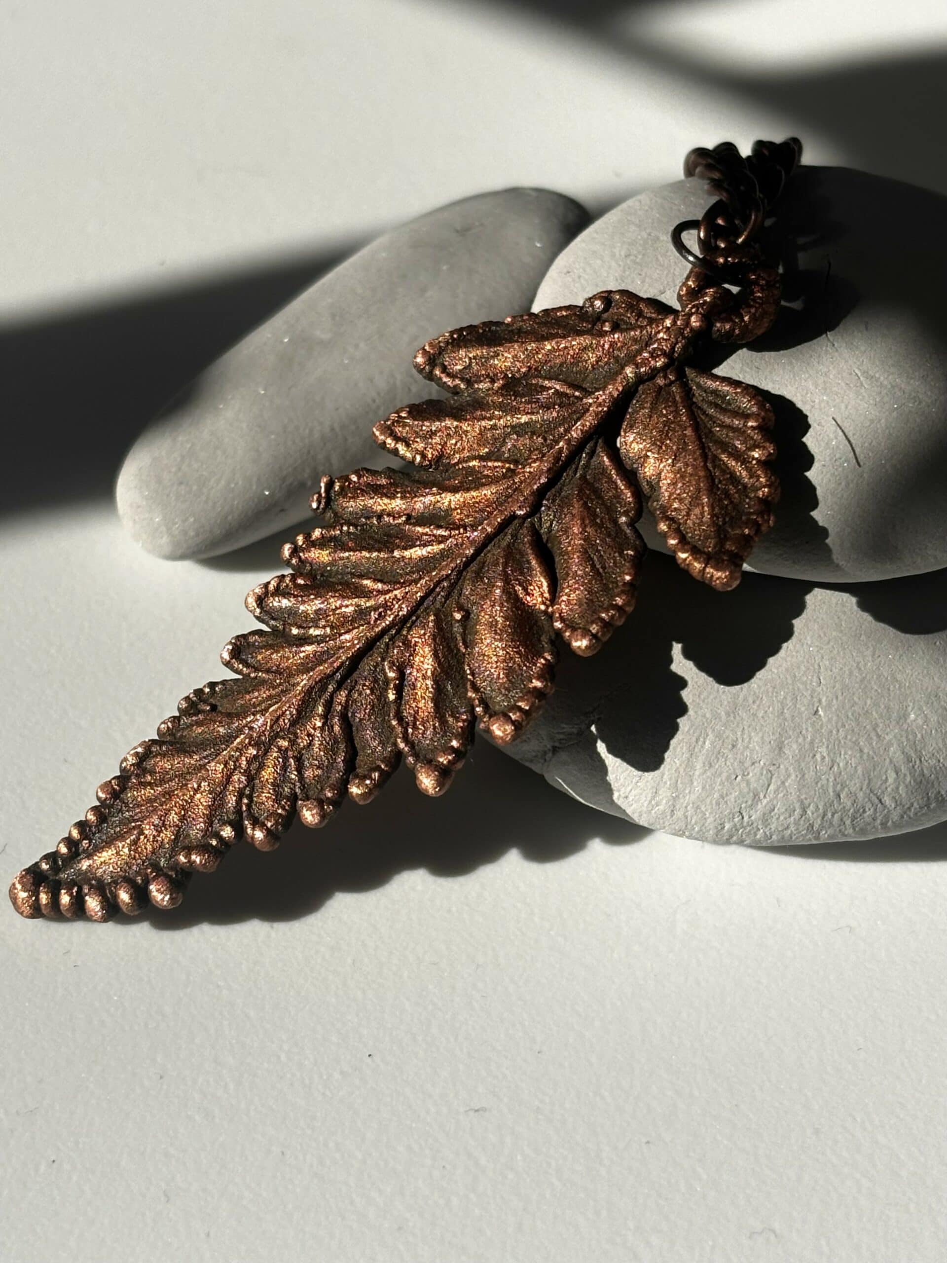 naszyjnik paproć, boho, talizman - zdjecie główne