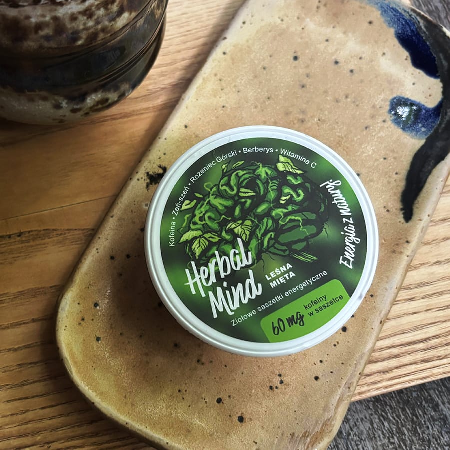 Woreczki kofeinowe -HerbalMind Leśna Mięta